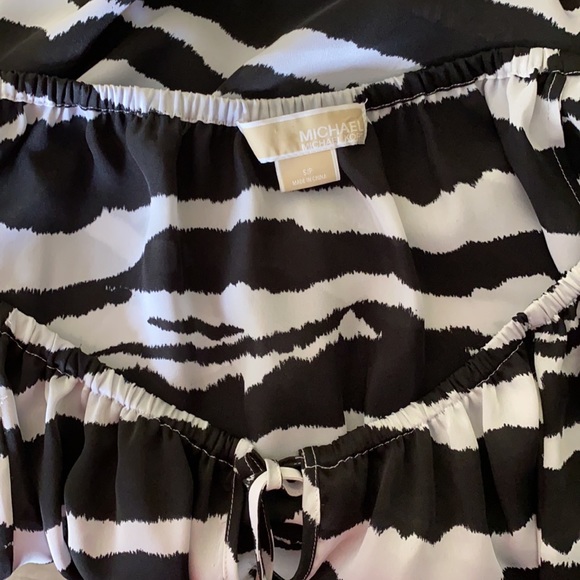 Michael Kors black and white blouse size S - Picture 10 of 11